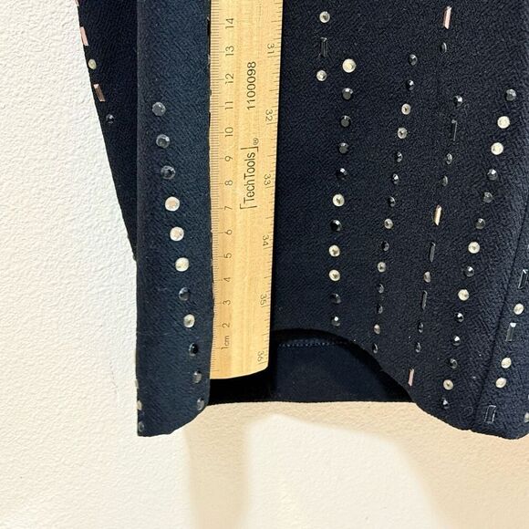 NWT Trina Turk Celebration Beaded Drawstring Black Jumpsuit Romper Women's 0 - Picture 12 of 16